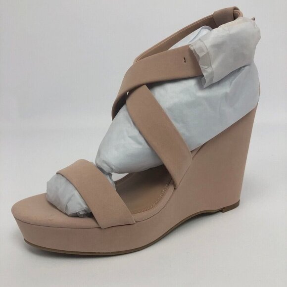 BCBGeneration Womens Jae Wedge Sandals Blush 9.5M - Picture 7 of 8